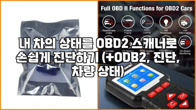 내 차의 상태를 OBD2 스캐너로 손쉽게 진단하기 (+ODB2, 진단, 차량 상태)